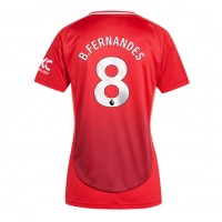 Manchester United Bruno Fernandes #8 Heimtrikot Frauen 2024-25 Kurzarm